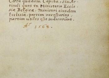 Titelblatt der Weseler Handschrift (Kopie des Johannes Gysius)