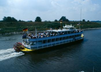 Die „River Lady“ im Weseler Hafen (Weseler Hafentag 14.07.1991)