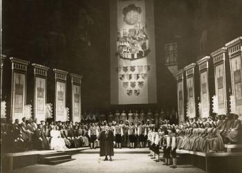 Aufführung der Meistersinger zur Eröffnung am 20. September 1958