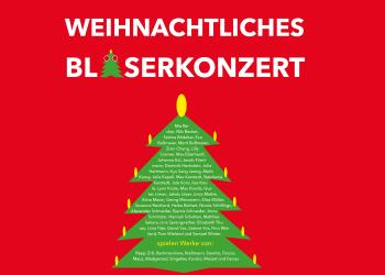 Plakat Weihnachtliches Bläserkonzert Programm