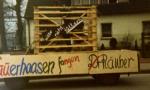 Protestaktion in Obrighoven-Lackhausen gegen die Eingemeindung 