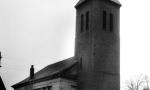 Außenansicht der evangelischen Kirche in Büderich (nach der Turmverkleidung 1935)