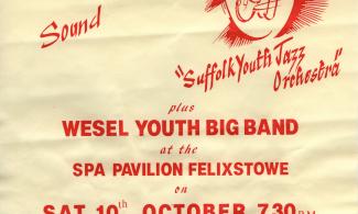 Plakat für die Veranstaltung Twin Town Jazz in Felixstowe 1987
