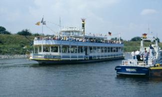 Die „River Lady“ im Weseler Hafen (Weseler Hafentag 14.07.1991)
