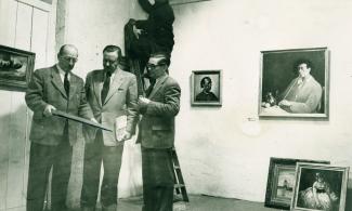 Walter-Heimig-Ausstellung 1956 (Erich Schönborn links)