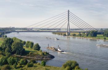 Niederrheinbrücke Wesel - Ohne Pfeiler