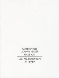 Titelblatt des Kataloges Drei Künstler/innen im Revier