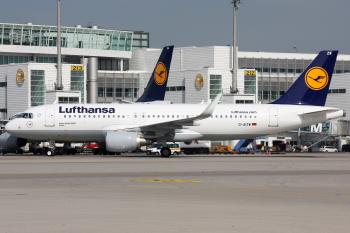 Blick auf den Lufthansa-Airbus A320