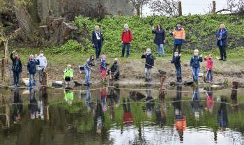 Kescherbucht an der Lippe in Wesel