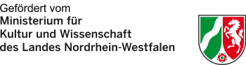 Logo Landesförderung MKW Das Bild zeigt ein Logo des Landes NRW zur Förderung vom Ministerium für Kultur und Wissenschaft.