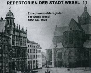 Cover "Einwohnermelderegister der Stadt Wesel 1853-1920"