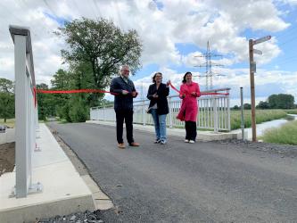 Einweihung der neuen Brücke über die Issel