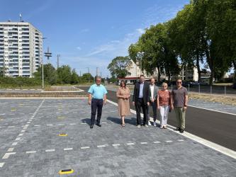 Vorstellung der neuen smarten Parkplätze Am Bahnhof Wesel
