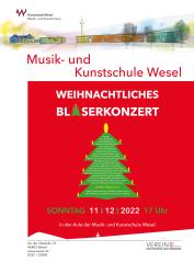 Plakat Weihnachtliches Bläserkonzert Programm