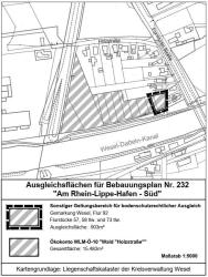 Kartendarstellung des sonstigen Geltungsbereichs für bodenschutzrechtlichen Ausgleich im Ökokonto WLM-Ö_10 Wald Holzstraße